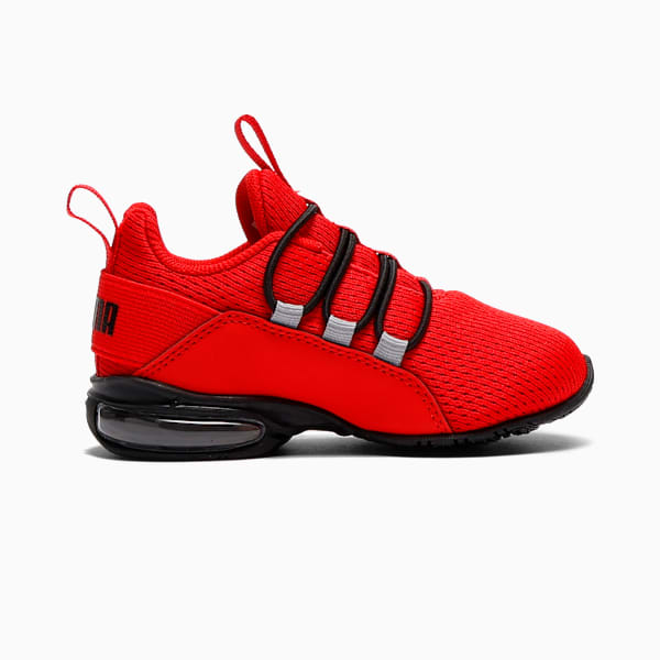 Tenis para infantes Axelion Mesh, For All Time Red-PUMA Black, extralarge